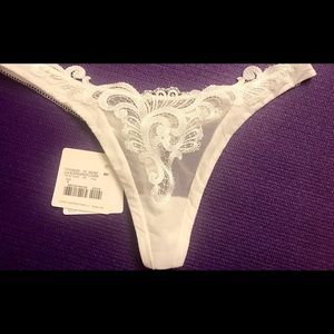 La Perla (S) Windflower Thong-White